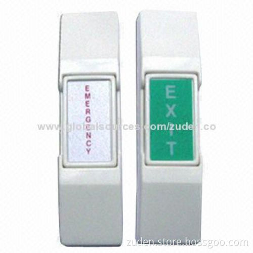 Panic Buttons with Emergency Exit Function, 12 or 24V DC Voltage and 0.3A Current